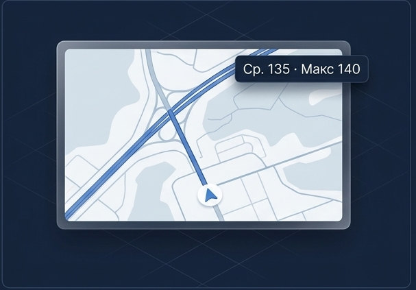 Балонче над навигацията: средна 135, макс 140